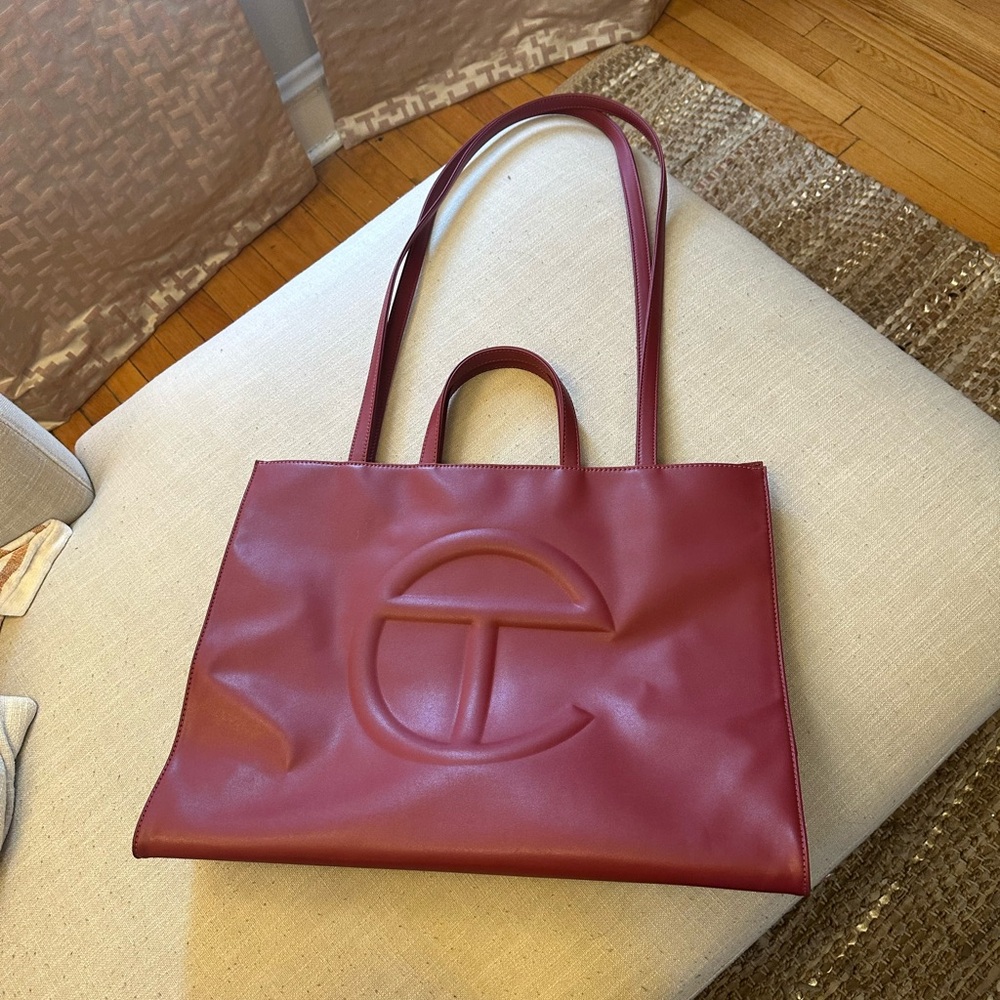 Oxblood Telfar Large Shopping Bag